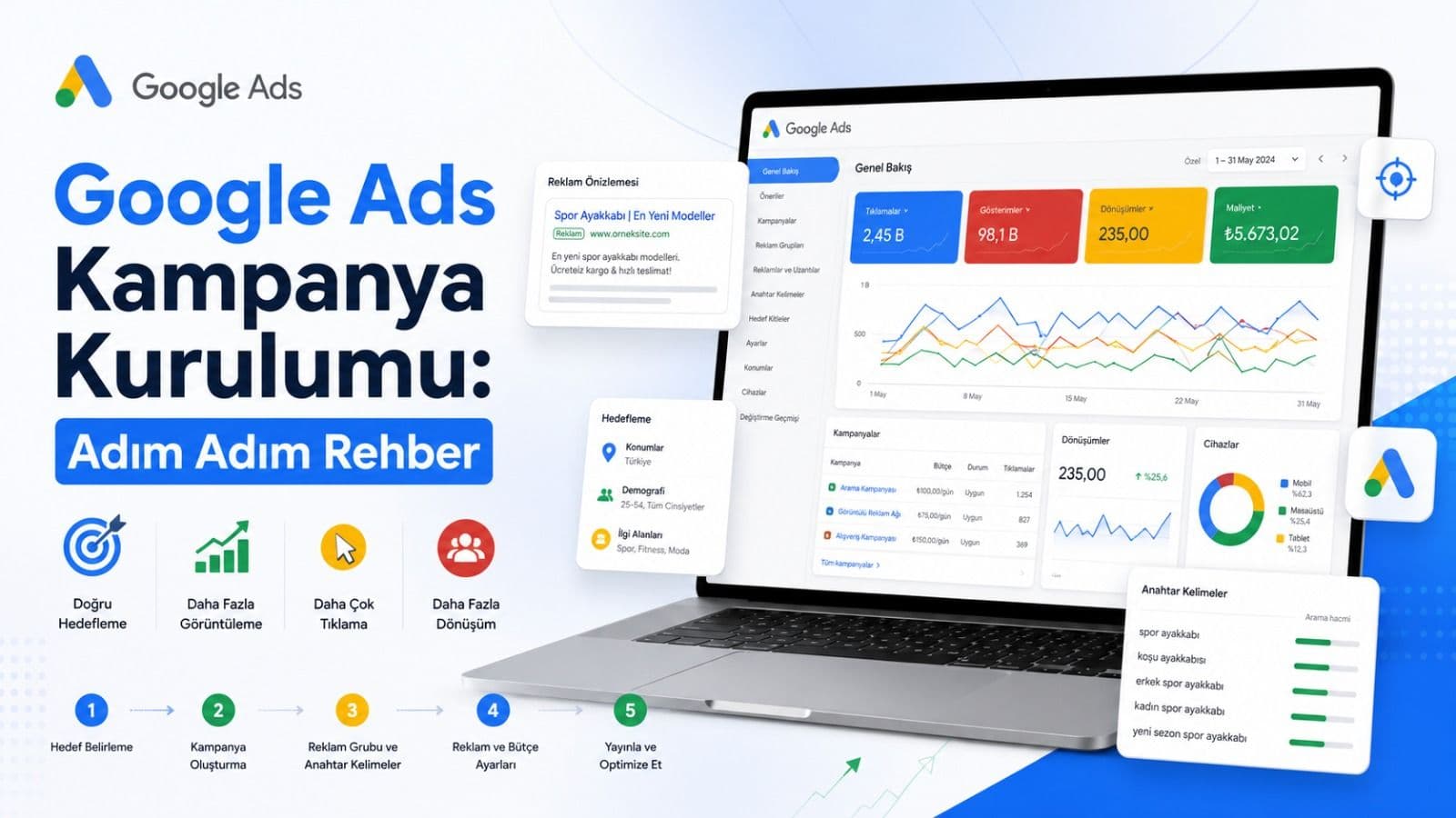 Google Ads Kampanya Kurulumu: Sıfırdan Adım Adım Rehber