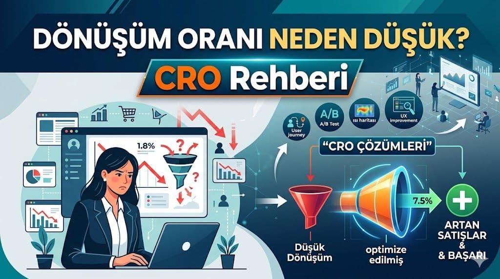 Dönüşüm Oranınız Neden Düşük? CRO ile Satışlarınızı Artırın